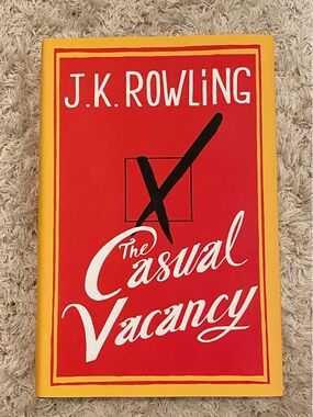 The Casual Vacancy Hardcover - Red & Yellow